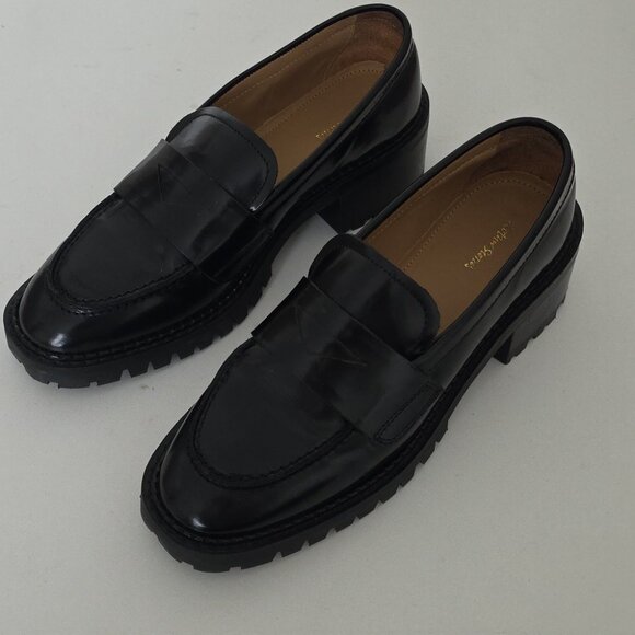 *SOLD* & OTHER STORIES | Patent Leather Chunky Loafers Black Sz 38 - Picture 2 of 8